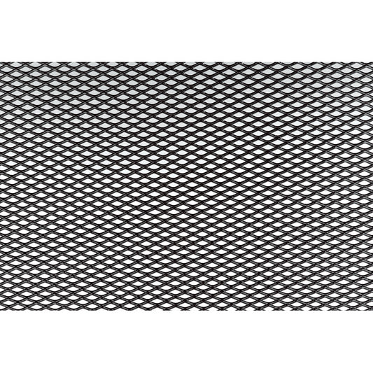 Simoni Racing Schwarz Aluminium Renngitter - 125x20cm - Rauten 2.3x5mm