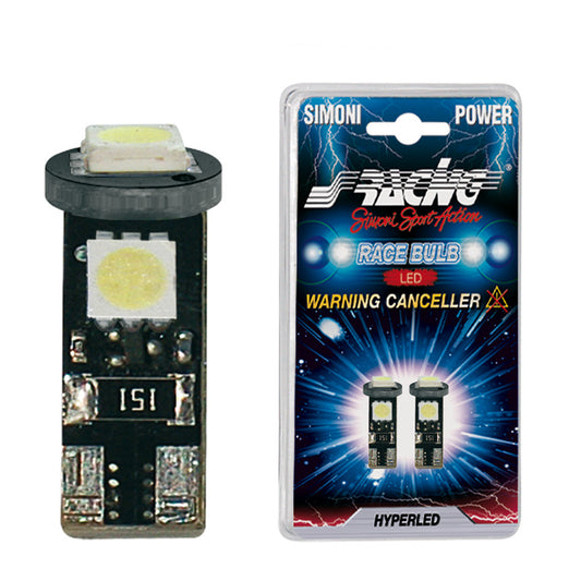 Simoni Racing T10 3-LED 3W Canbus Leuchtmittel - UltraWeiß - Satz à 2 Stück