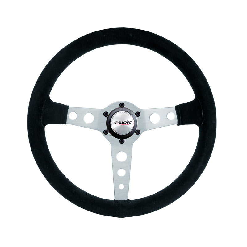 Simoni Racing Sportlenkrad Ken 350mm - Schwarz Wildleder