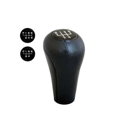 Simoni Racing Schaltknauf passend für OEM BMW E36/E46/E34/E39/E38 - Schwarz PU+ 2 Muster