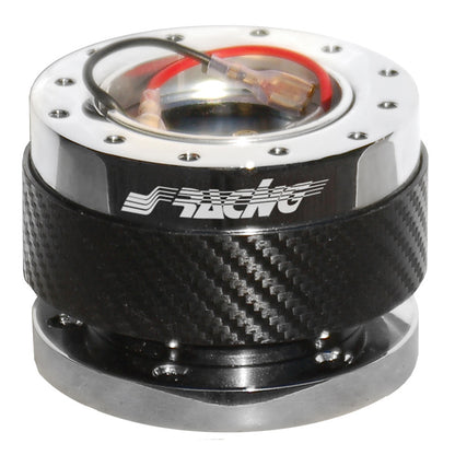 Simoni Racing Quick Release Lenkradnabe Karbon/Chrom - Länge 55mm