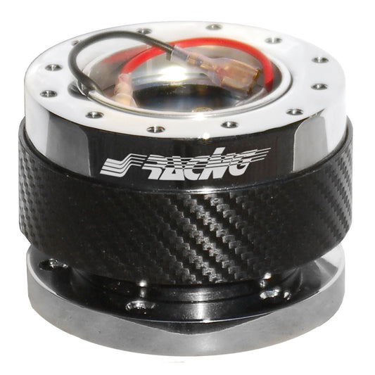 Simoni Racing Quick Release Lenkradnabe Karbon/Chrom - Länge 55mm