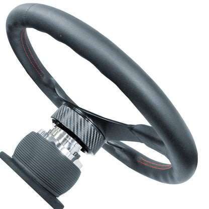 Simoni Racing Quick Release Lenkradnabe Karbon/Chrom - Länge 55mm