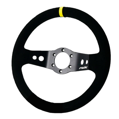 Simoni Racing Sportlenkrad Rally 320mm - Schwarz Suède (Deep Dish - 47mm)