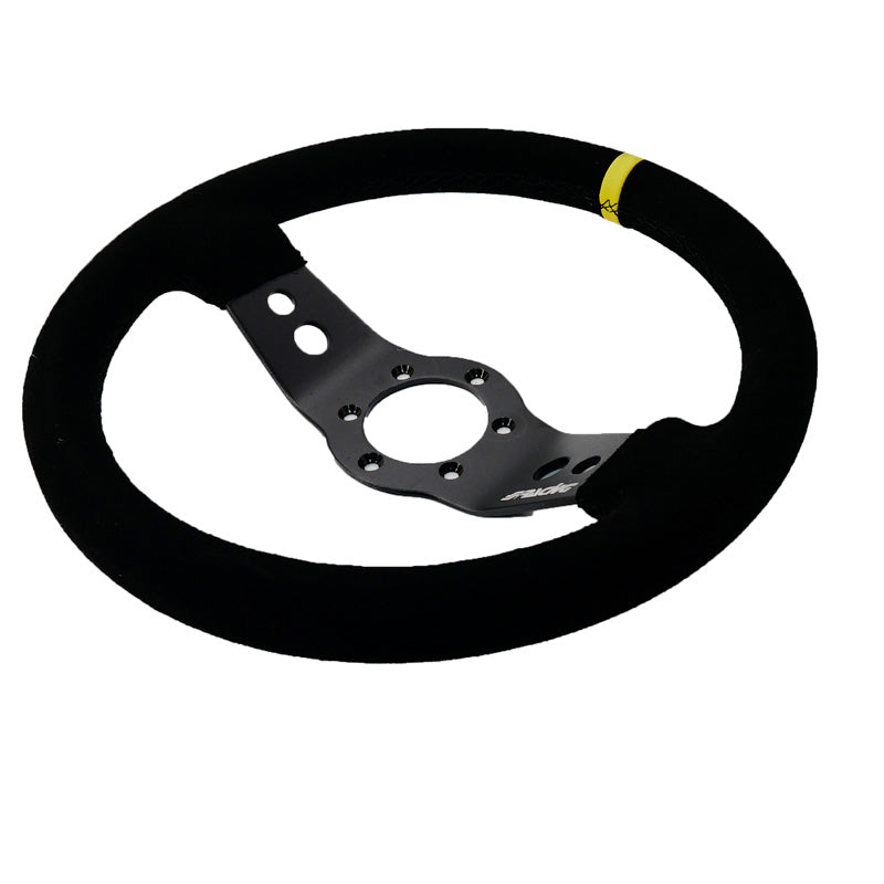 Simoni Racing Sportlenkrad Rally 320mm - Schwarz Suède (Deep Dish - 47mm)