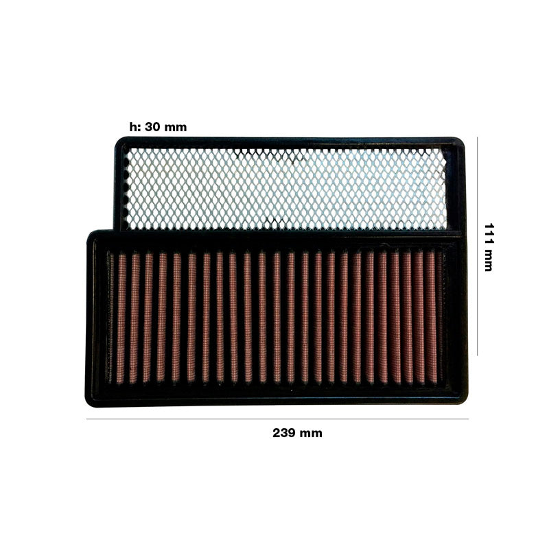 Simoni Racing Luftfilter passend für Opel Combo 1.4 2012- / Opel Tour 1.4T 2012- / Fiat 500 1.4 2008-2015 / Doblo 1.4 2010-