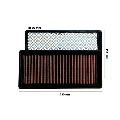 Simoni Racing Luftfilter passend für Opel Combo 1.4 2012- / Opel Tour 1.4T 2012- / Fiat 500 1.4 2008-2015 / Doblo 1.4 2010-