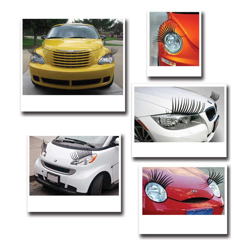 Simoni Racing Selbstklebende Scheinwerferwimper - Schwarz - Satz 2 Stück