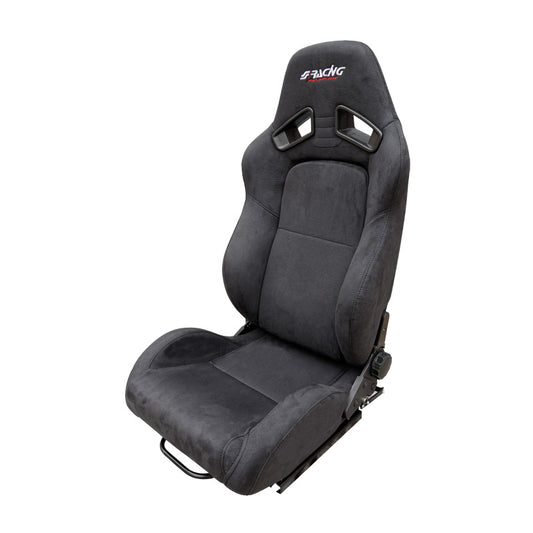 Simoni Racing Sportsitz Charles - Schwarz - Doppelseitig Verstellbare Rückenlehne - inkl. Schlitten
