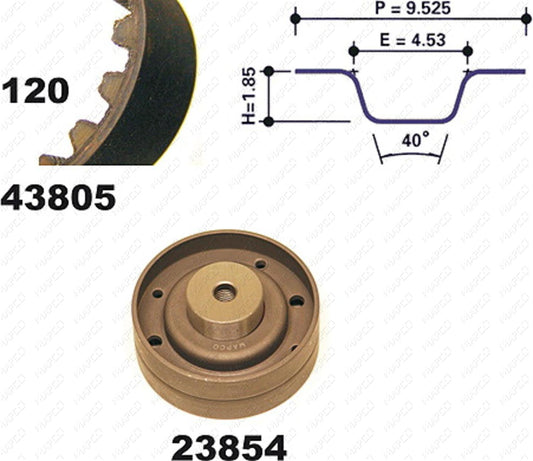 MAPCO Zahnriemensatz 23805