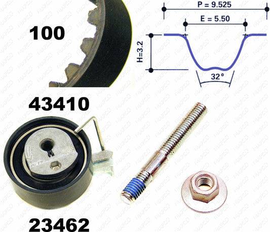 MAPCO Zahnriemensatz 23410