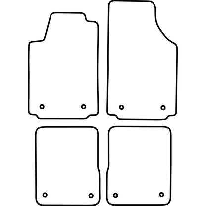 Autoteppiche passend für Audi A2 2000-2005