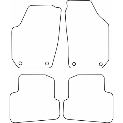 Autoteppiche passend für Skoda Fabia combi 2008-2014