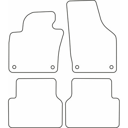 Autoteppiche passend für Volkswagen Tiguan 2008-2015