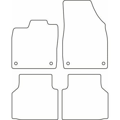 Autoteppiche passend für Volkswagen ID.4 2020- / ID.5 2021- & Audi Q4 (F4) E-Tron 2021-