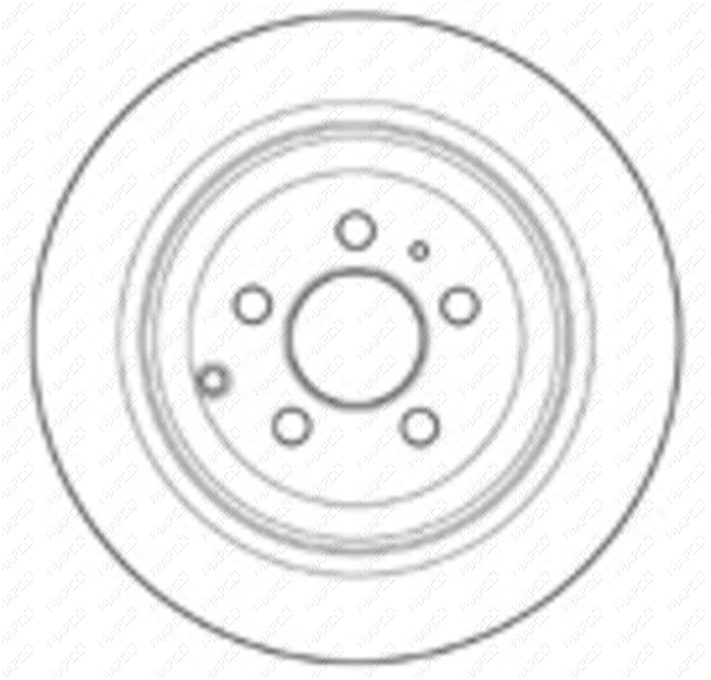 MAPCO Bremsscheibe Hinterachse  15044