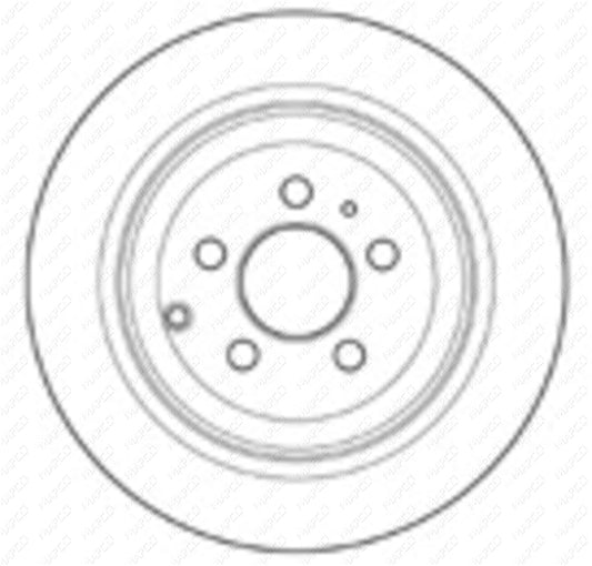 MAPCO Bremsscheibe Hinterachse  15044