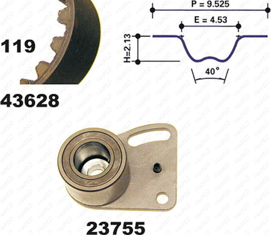 MAPCO Zahnriemensatz 23628