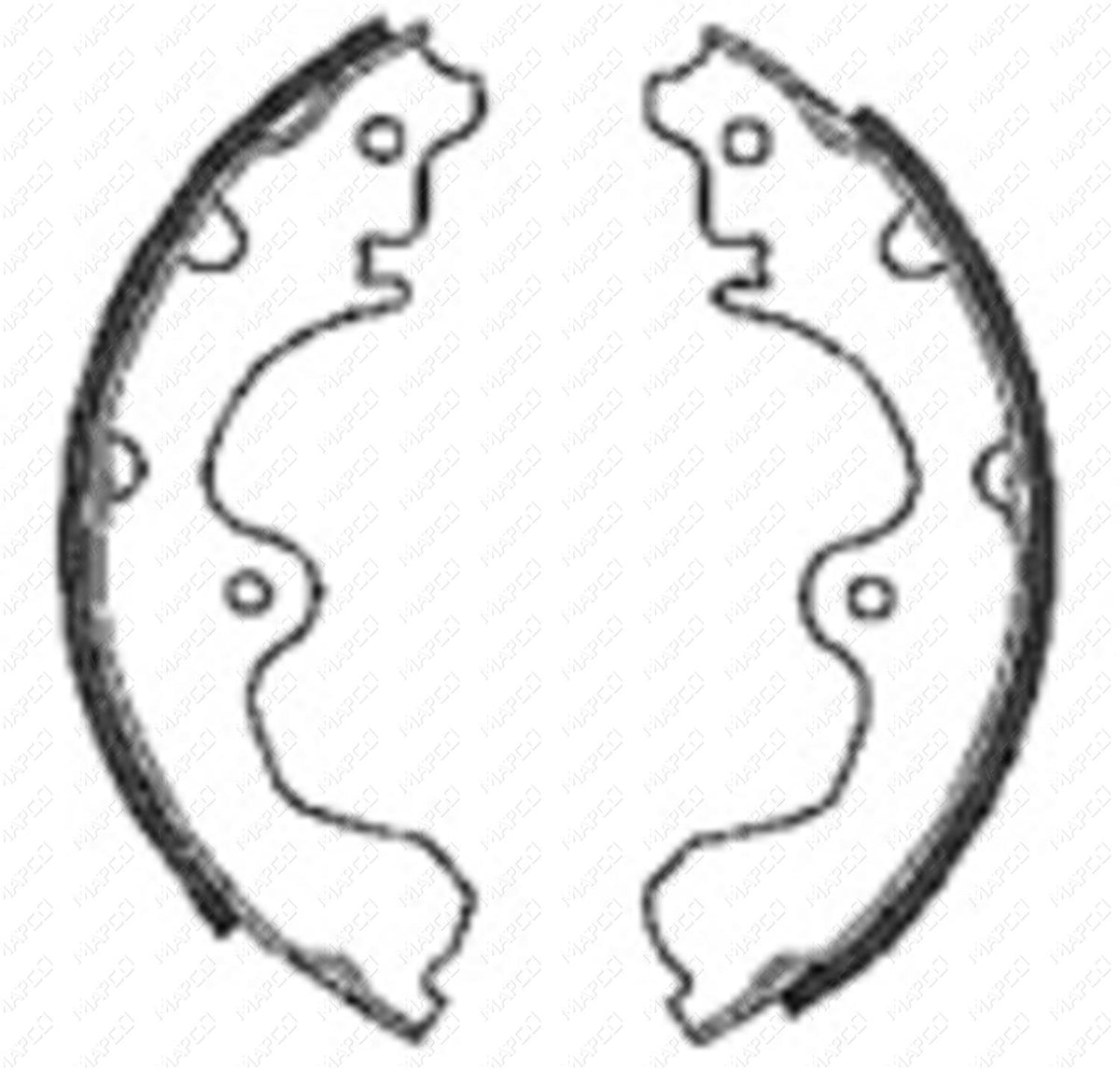 MAPCO Bremsbackensatz Hinterachse  8548