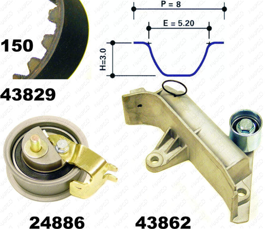 MAPCO Zahnriemensatz 23830