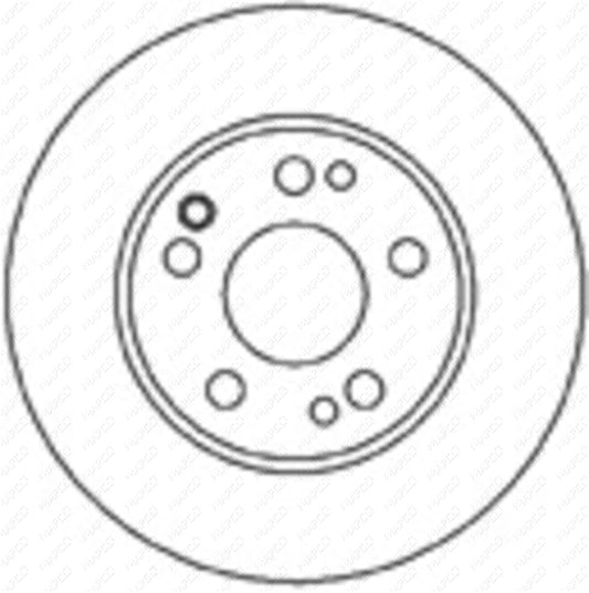 MAPCO Bremsscheibe Vorderachse  15801