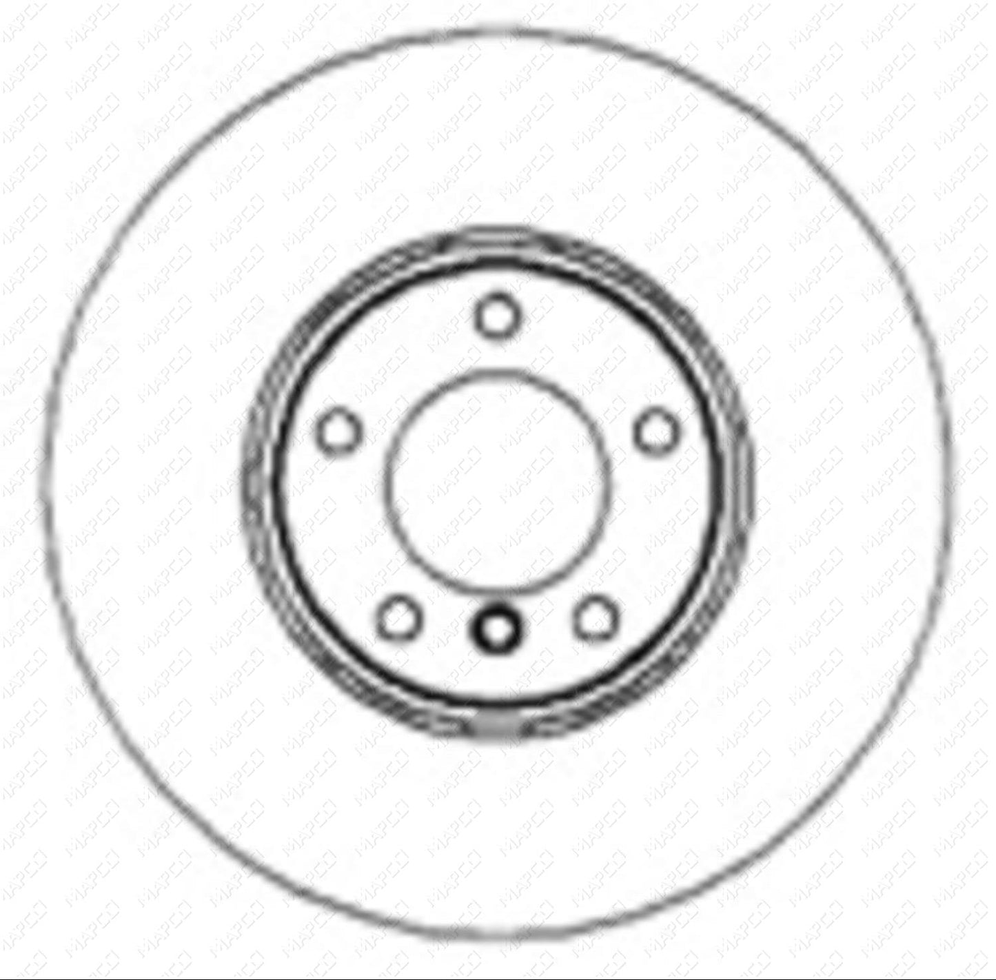 MAPCO Bremsscheibe Vorderachse  15666