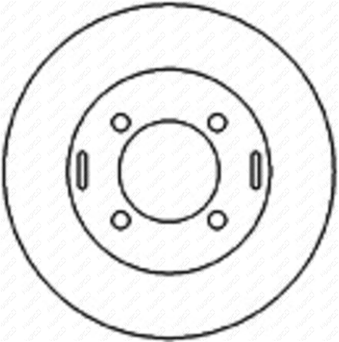 MAPCO Bremsscheibe Vorderachse  25600