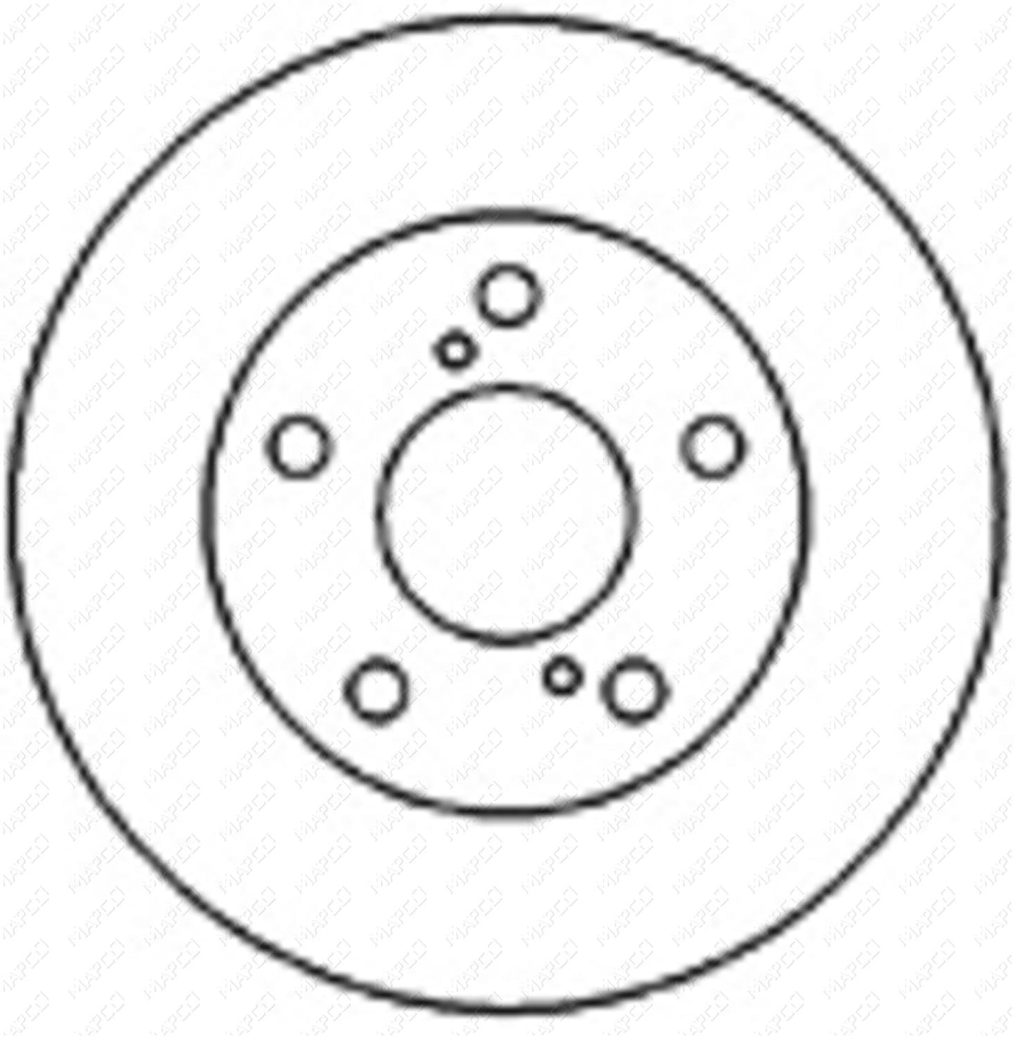 MAPCO Bremsscheibe Vorderachse  25566