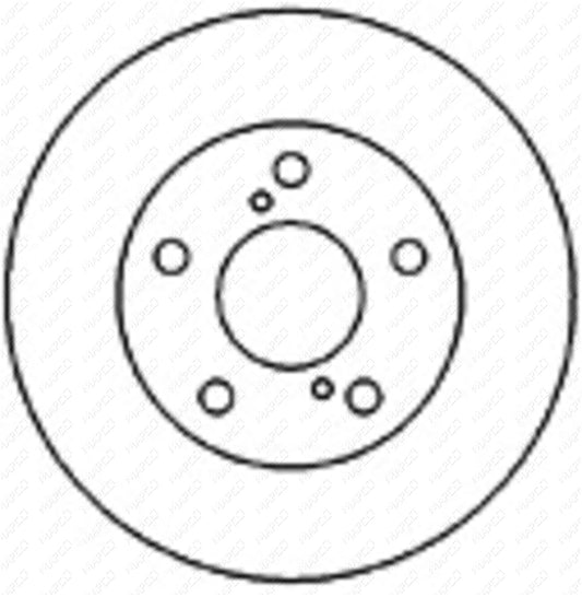 MAPCO Bremsscheibe Vorderachse  25566