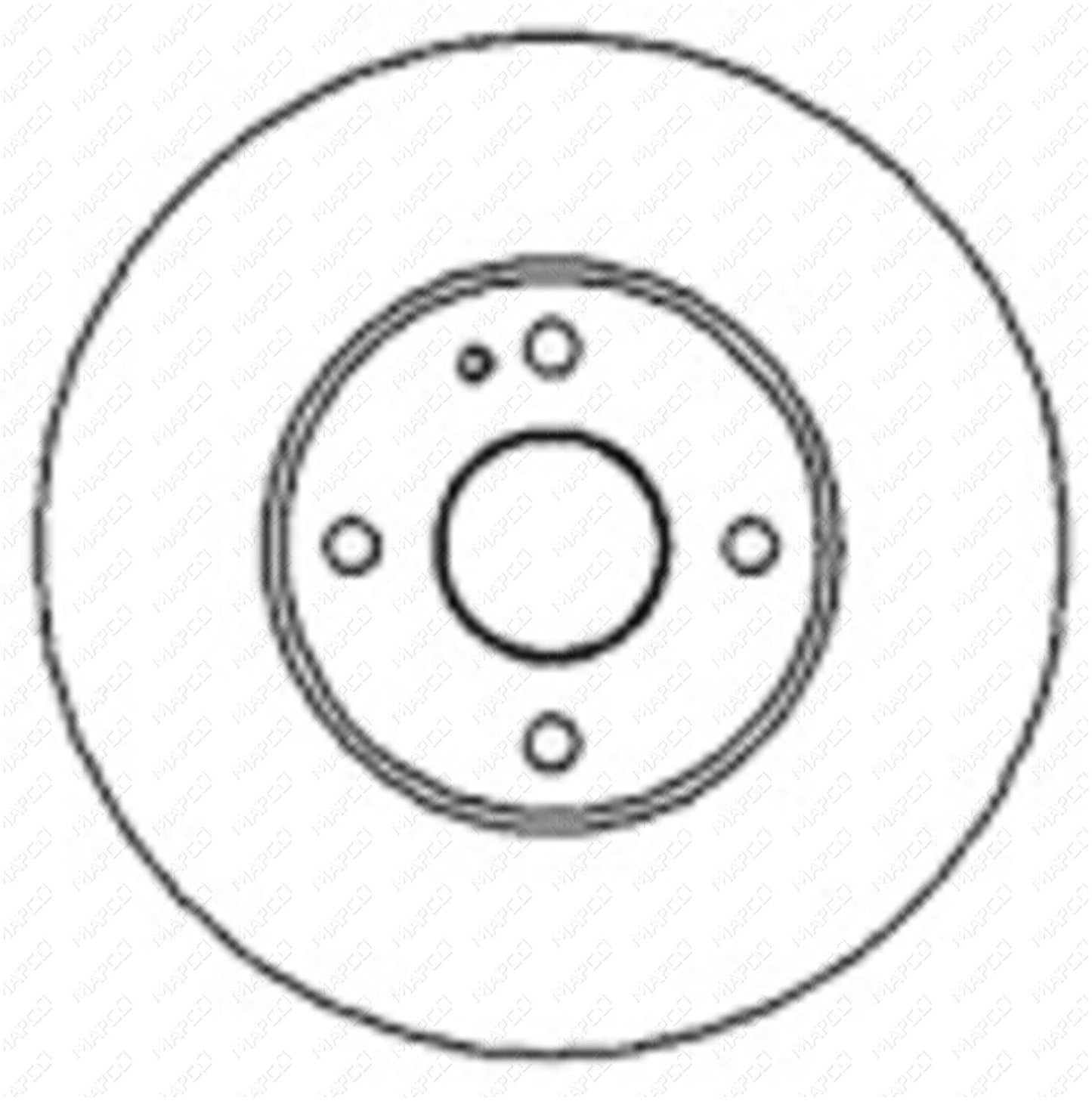 MAPCO Bremsscheibe Vorderachse  15529
