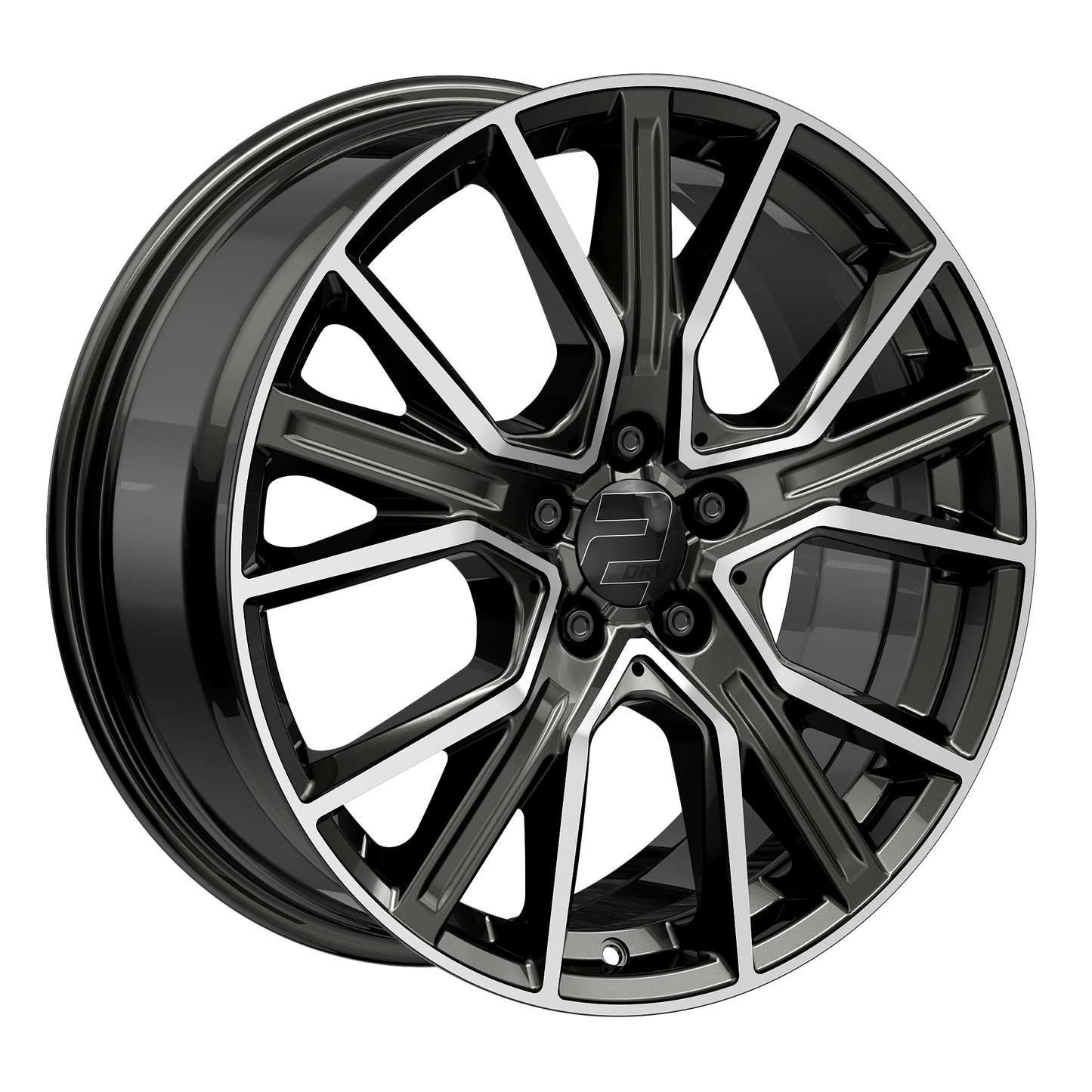 2DRV Felge WH34 Dark Gunmetal Hochglanzpoliert