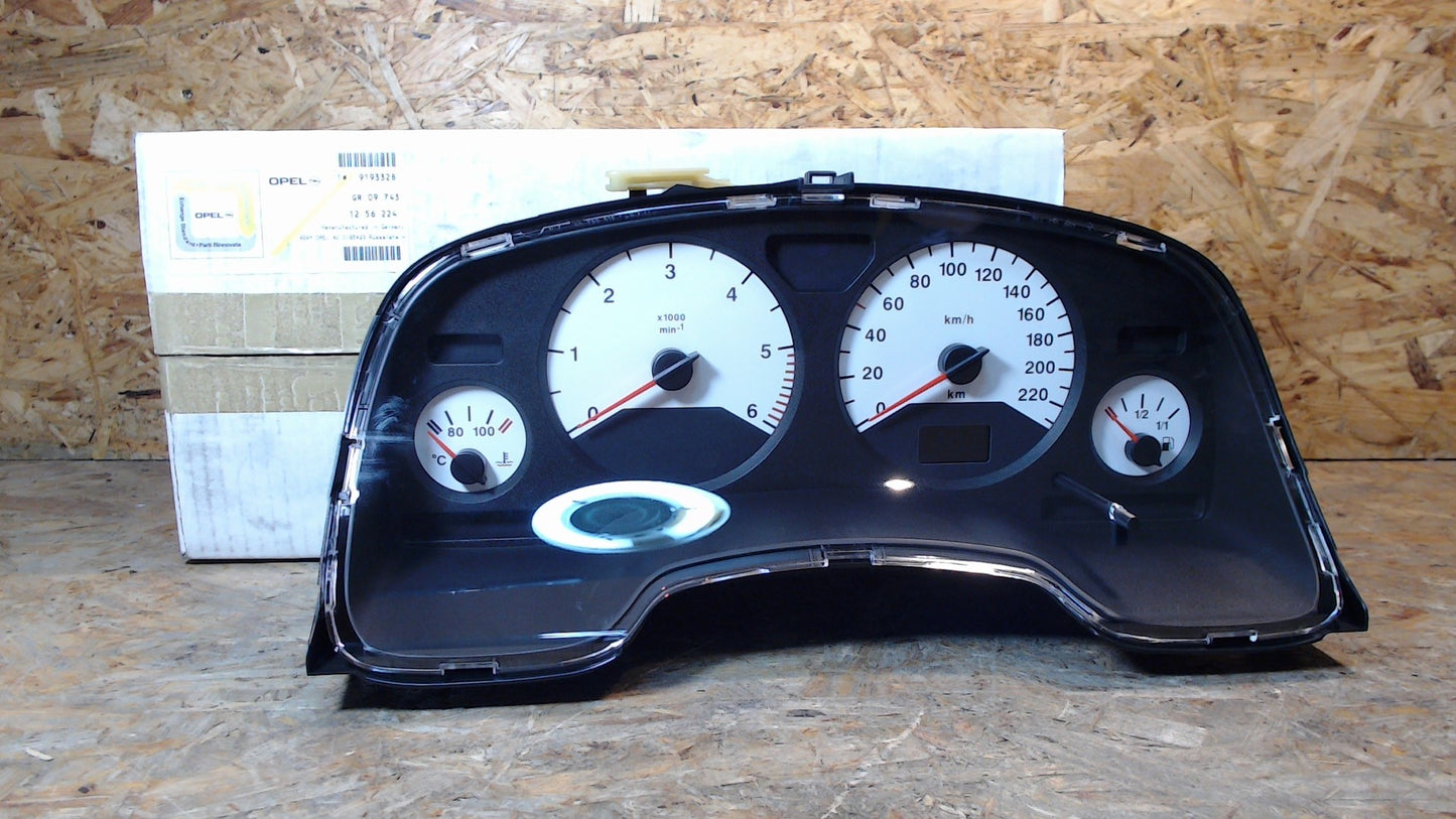 Original GM Opel Instrument mit weissen Skalenköpfe VDO KZ GB 9193328 Zafira A