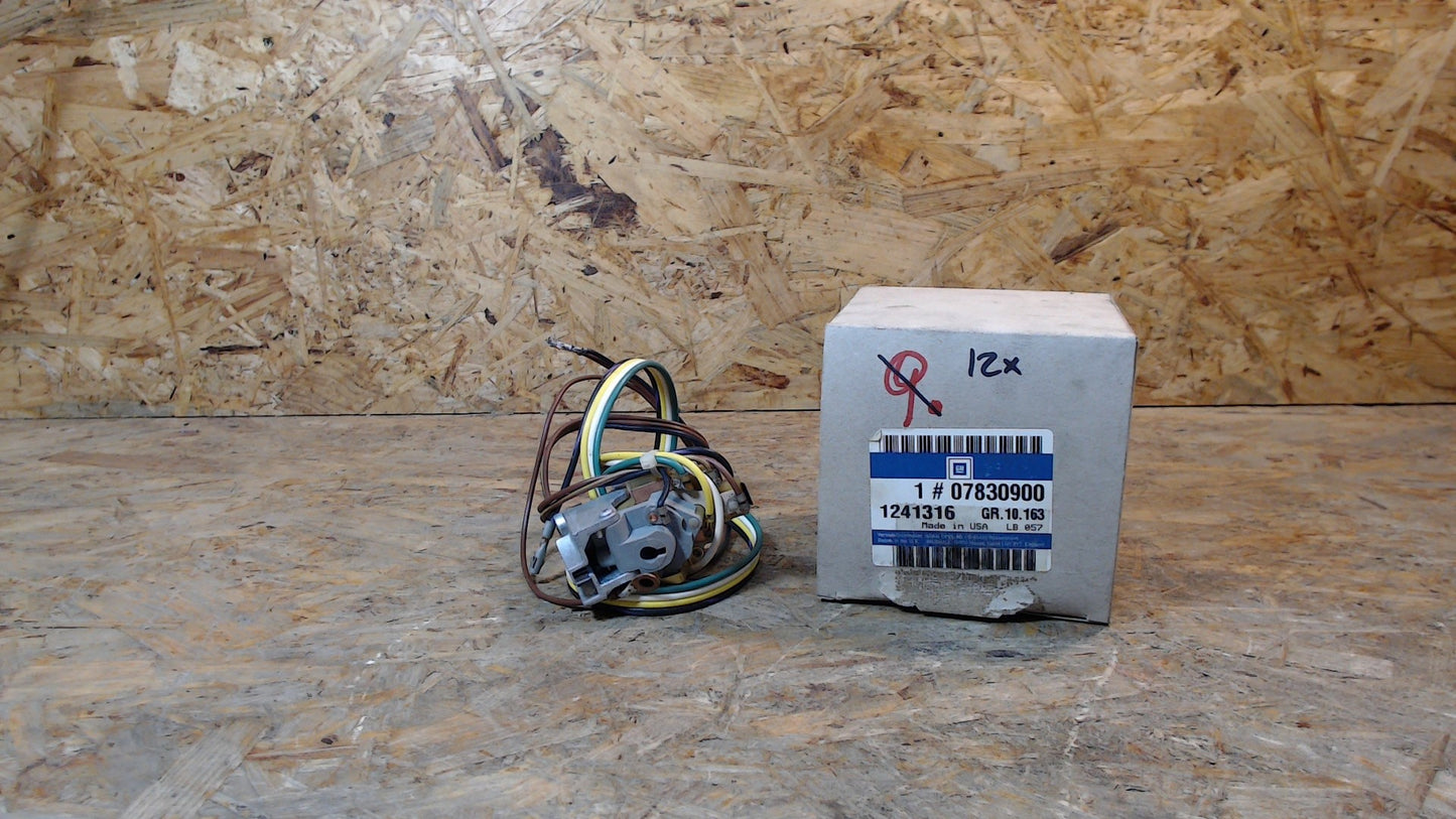 Original GM Opel Schalter Scheibenwaschanlage, nur für die verstellbare Lenksäule, Schalter hat 7 Kabel, 7830900 Commodore C , Monza , Rekord E , Senator A