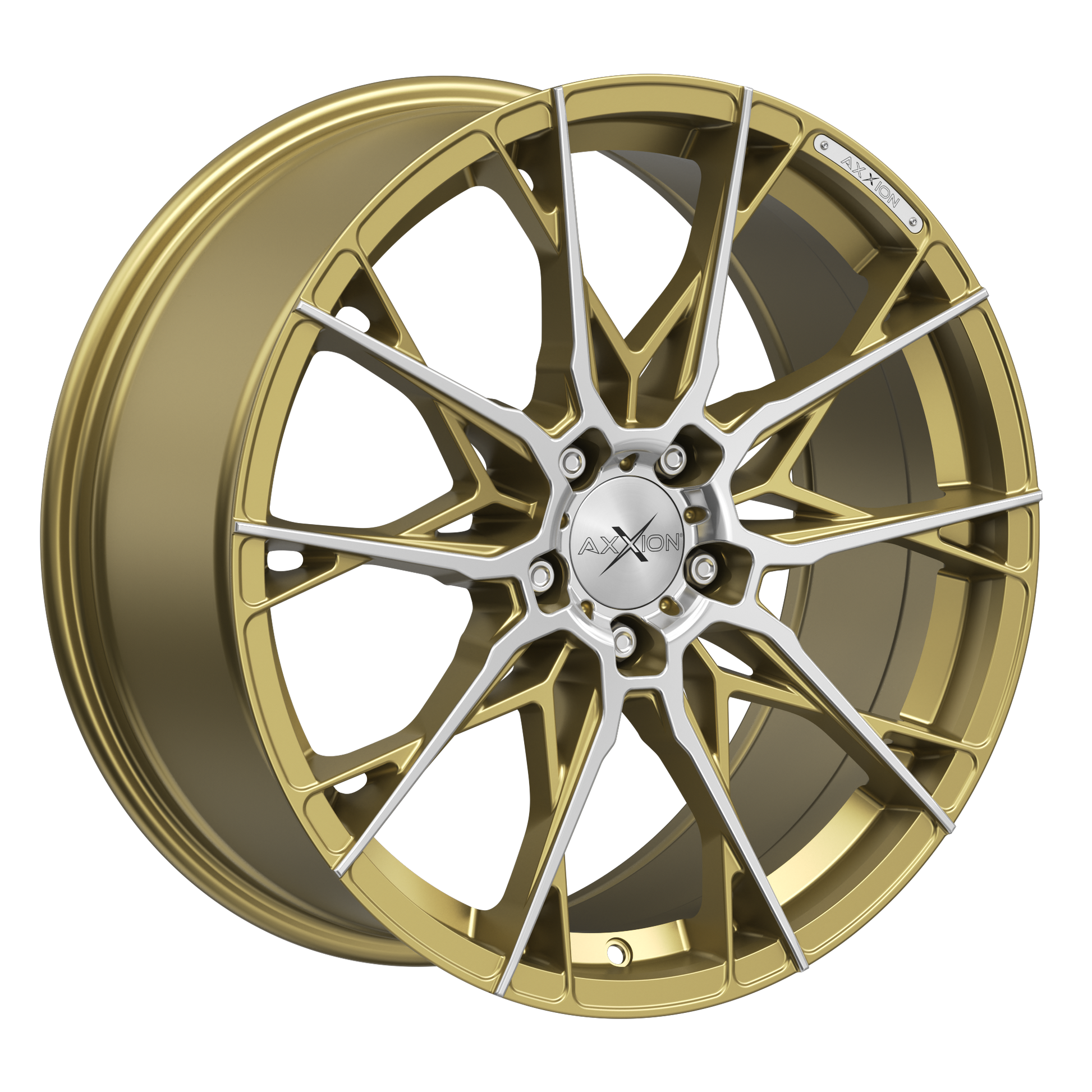 AXXION Felge X1 Gold Matt poliert