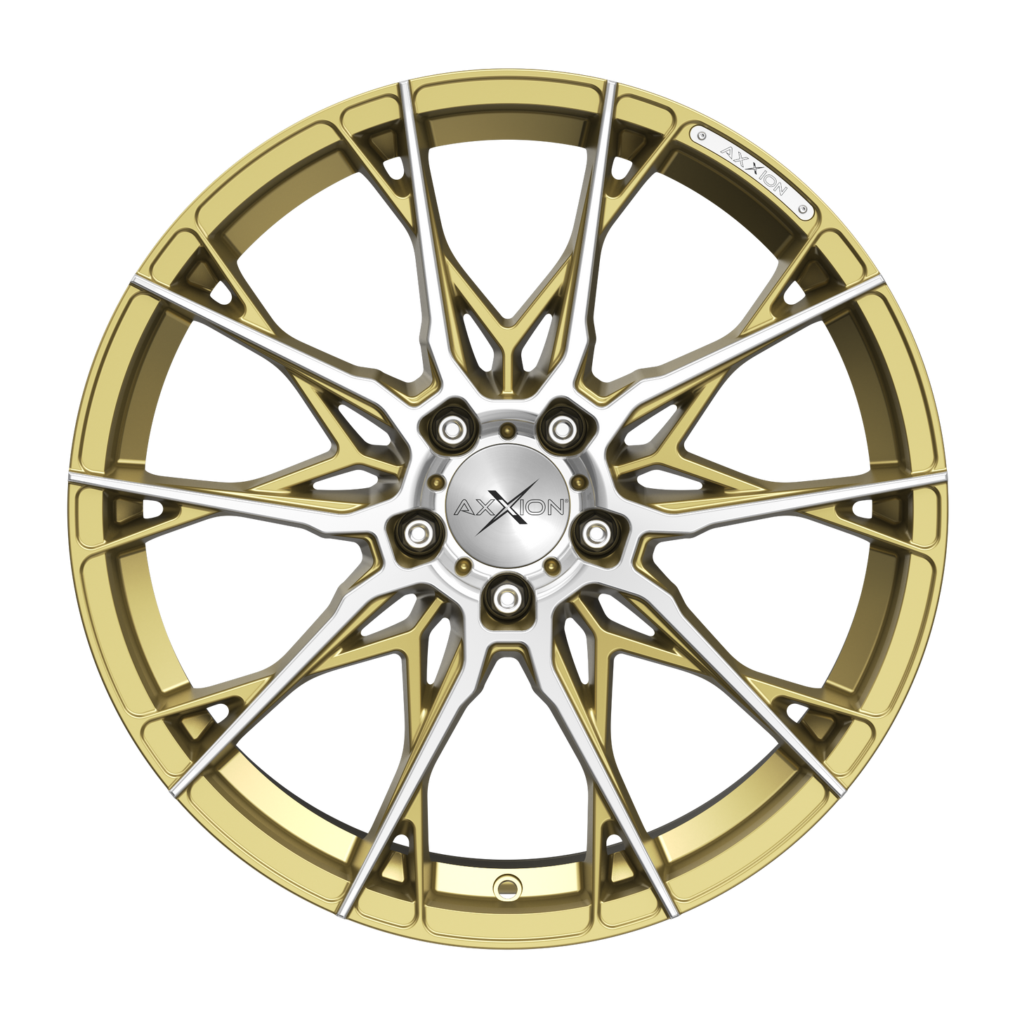 AXXION Felge X1 Gold Matt poliert