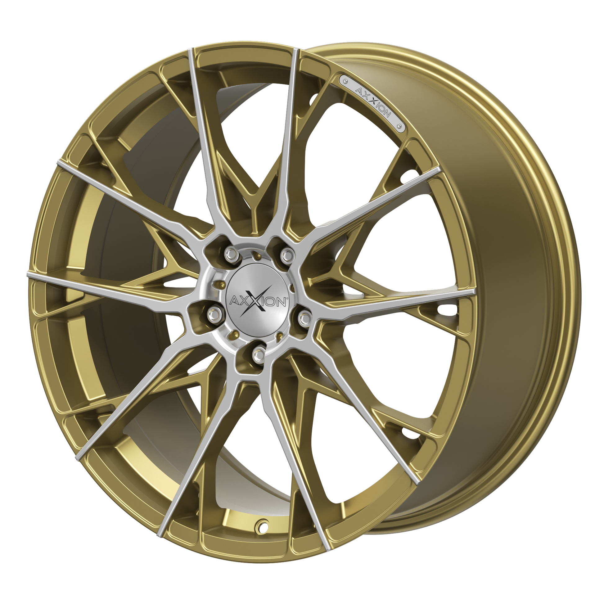 AXXION Felge X1 Gold Matt poliert