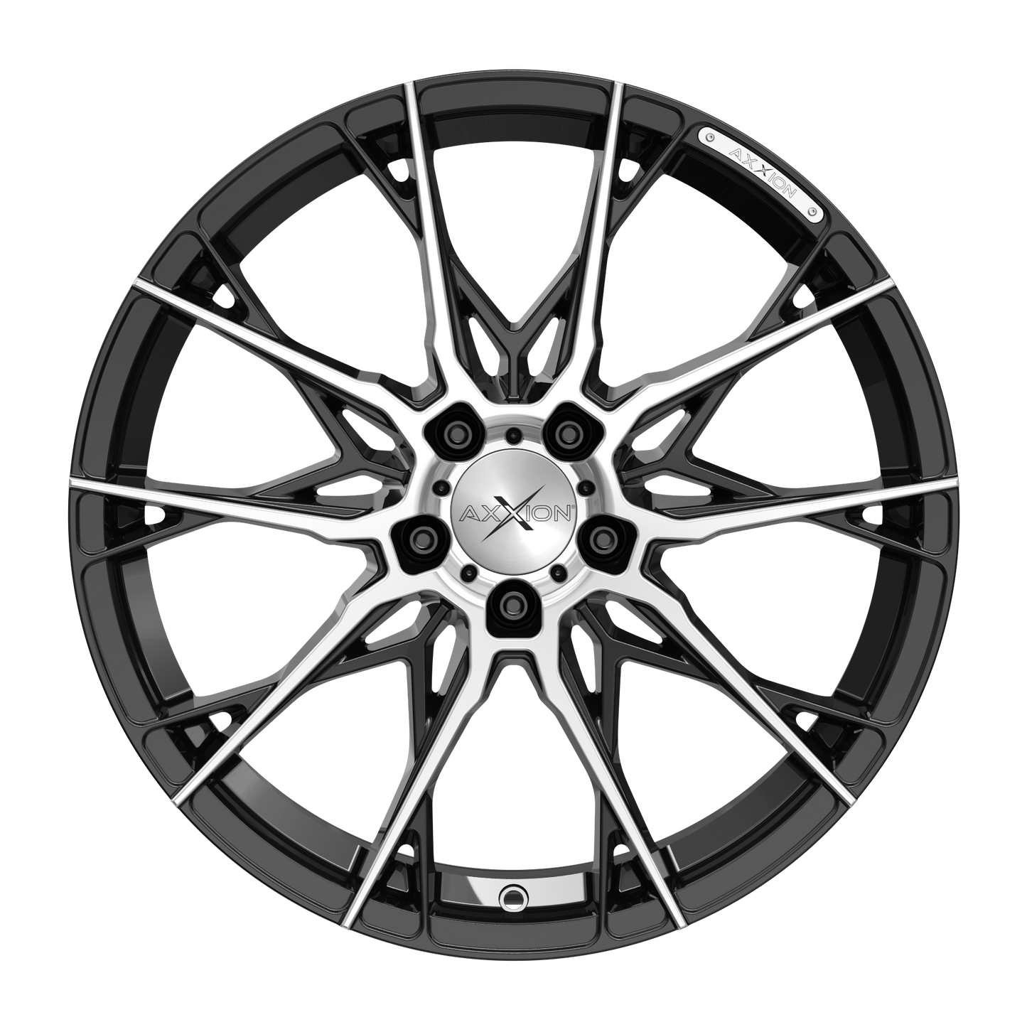 AXXION Felge X1 Schwarz Hochglanzpoliert