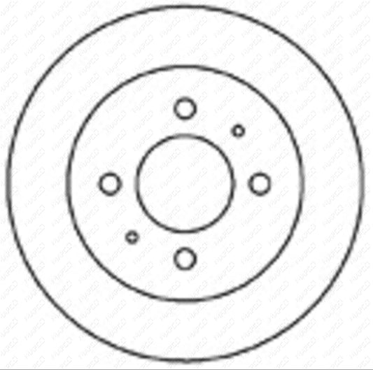 MAPCO Bremsscheibe Hinterachse  45543