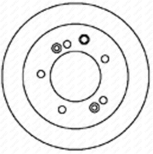 MAPCO Bremsscheibe Hinterachse  15578