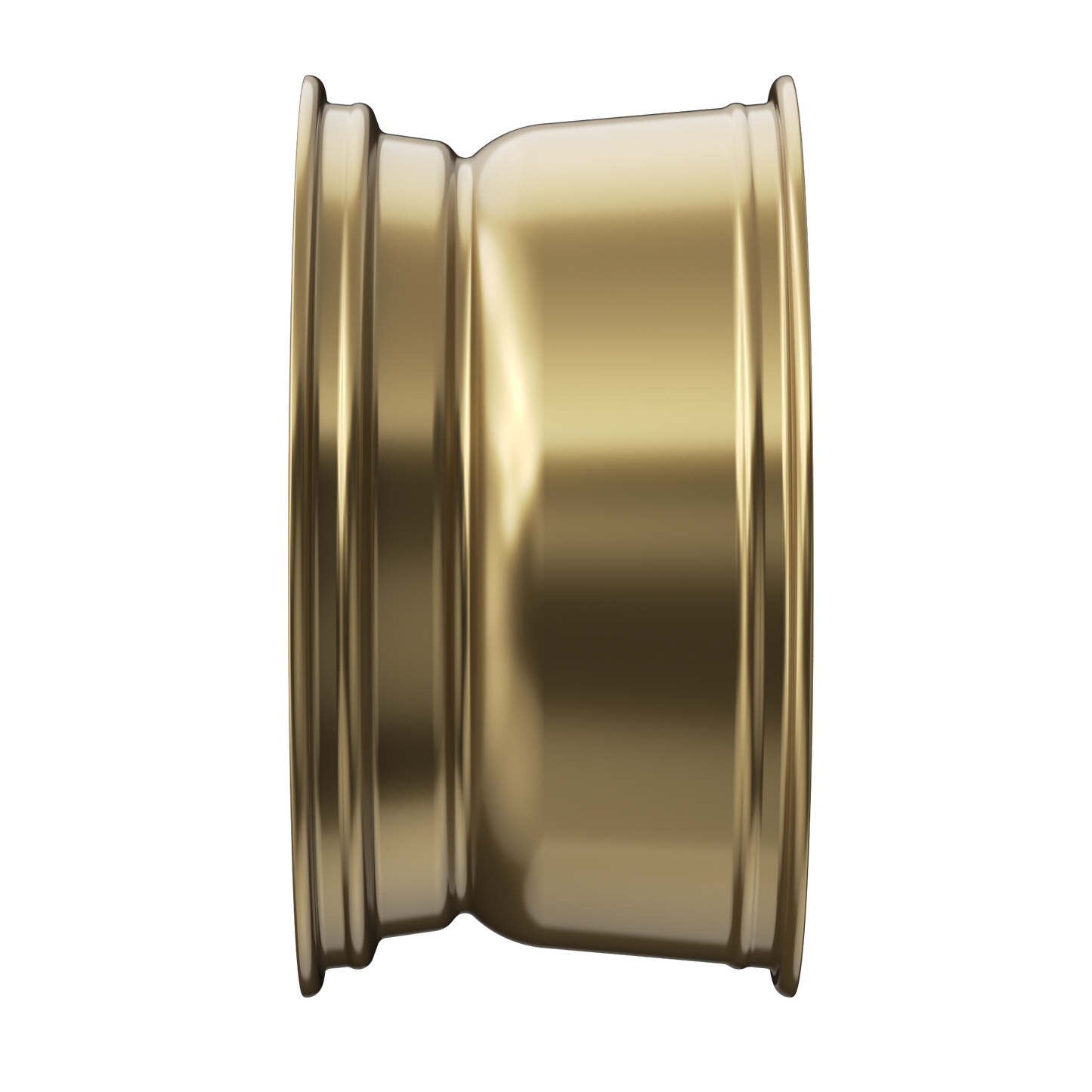 AXXION Felge Y1 Gold glänzend lackiert mit Hochglanzpoliertem Felgenbett