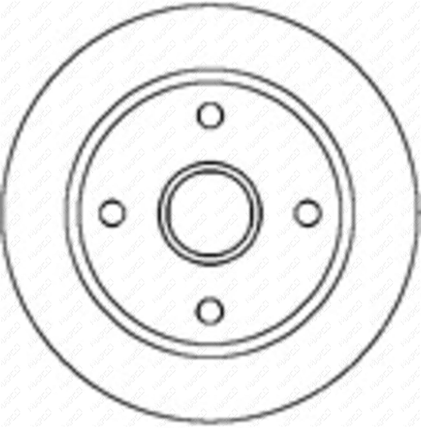 MAPCO Bremsscheibe Vorderachse  25032