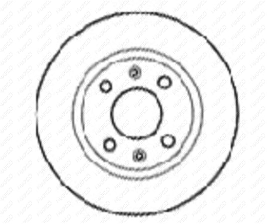 MAPCO Bremsscheibe Vorderachse  15963