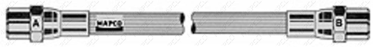 MAPCO Bremsschlauch Hinterachse links  3743