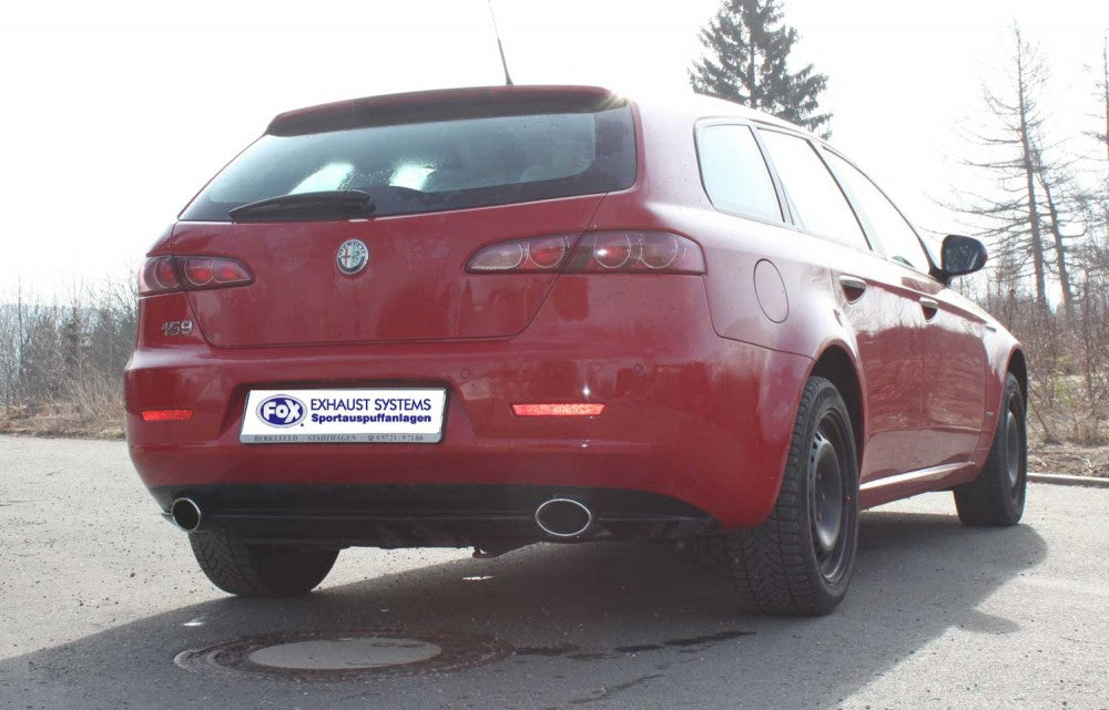 FOX Alfa Romeo 159/ Alfa Romeo 159 Sportwagon Endschalldämpfer rechts/links - 115x85 Typ 38 rechts/links