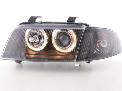 Scheinwerfer Set Angel Eyes Audi A4 Typ B5  95-99 schwarz