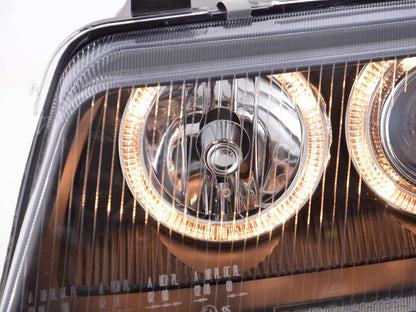 Scheinwerfer Set Angel Eyes Audi A4 Typ B5  95-99 schwarz