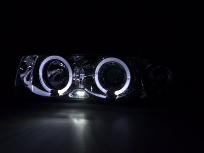 Scheinwerfer Set Angel Eyes BMW 3er E36 Coupe/Cabrio Bj. 92-98 chrom