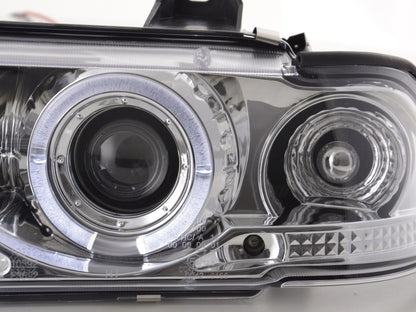 Scheinwerfer Set Angel Eyes BMW 3er E36 Coupe/Cabrio Bj. 92-98 chrom
