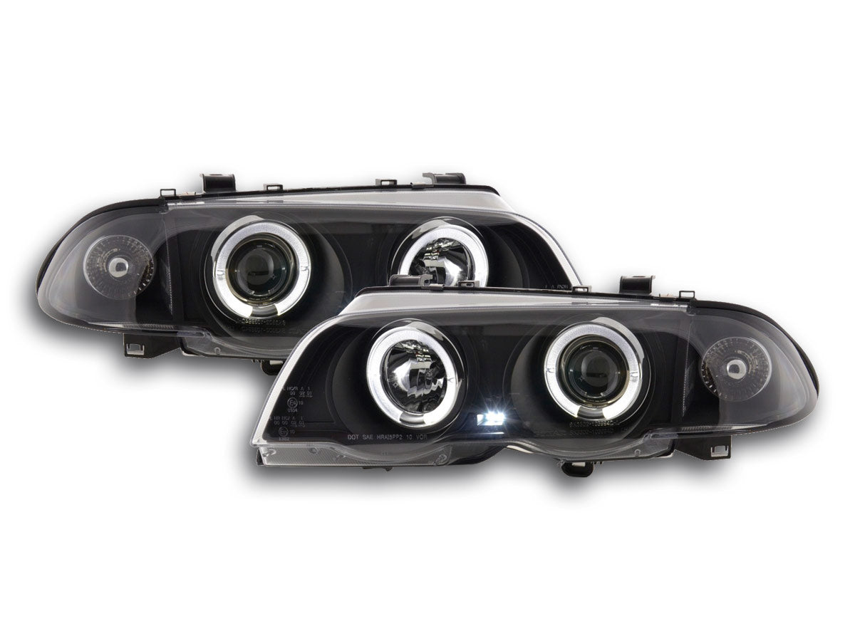 Scheinwerfer Set BMW 3er Limo Typ E46 Bj. 98-01 schwarz