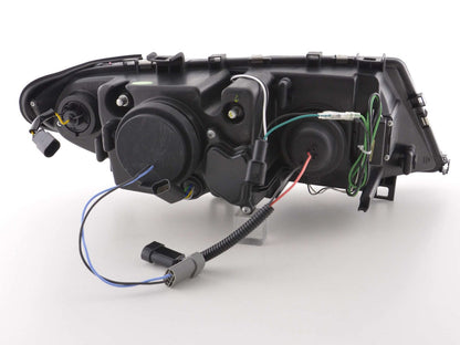 Scheinwerfer Set Daylight LED TFL-Optik BMW 3er E46 Limo/Touring Bj. 02-05 schwarz